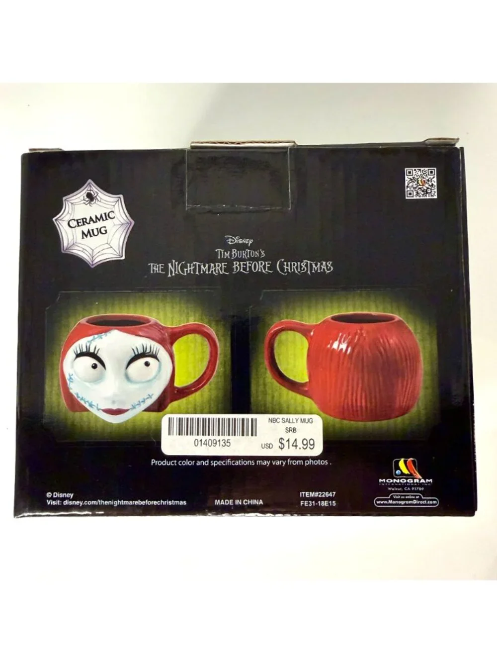 NWT  Jack & Sally  Ceramic Mug Set | Nightmare Before Christmas
